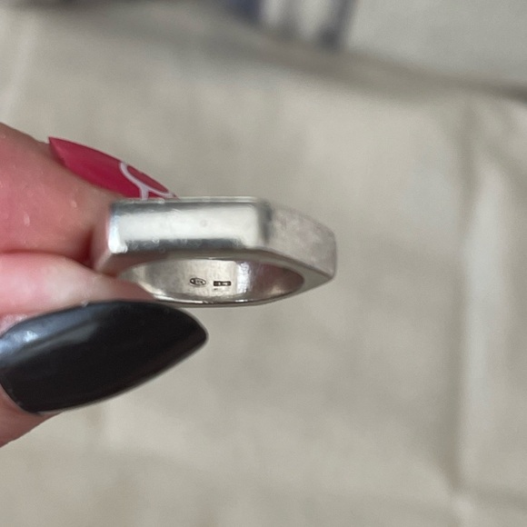 GUCCI HEXAGON RING 925 SS SIZE US 7.25⭐️Authentic - Picture 3 of 6